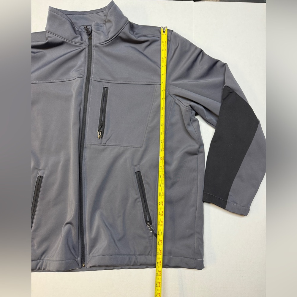 Swiss Tech Men’s Grey 2XL Full Zip Soft Shell Winter Performance Jacket - Picture 6 of 7
